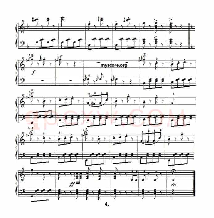古典钢琴小曲：不停息的加洛普舞曲