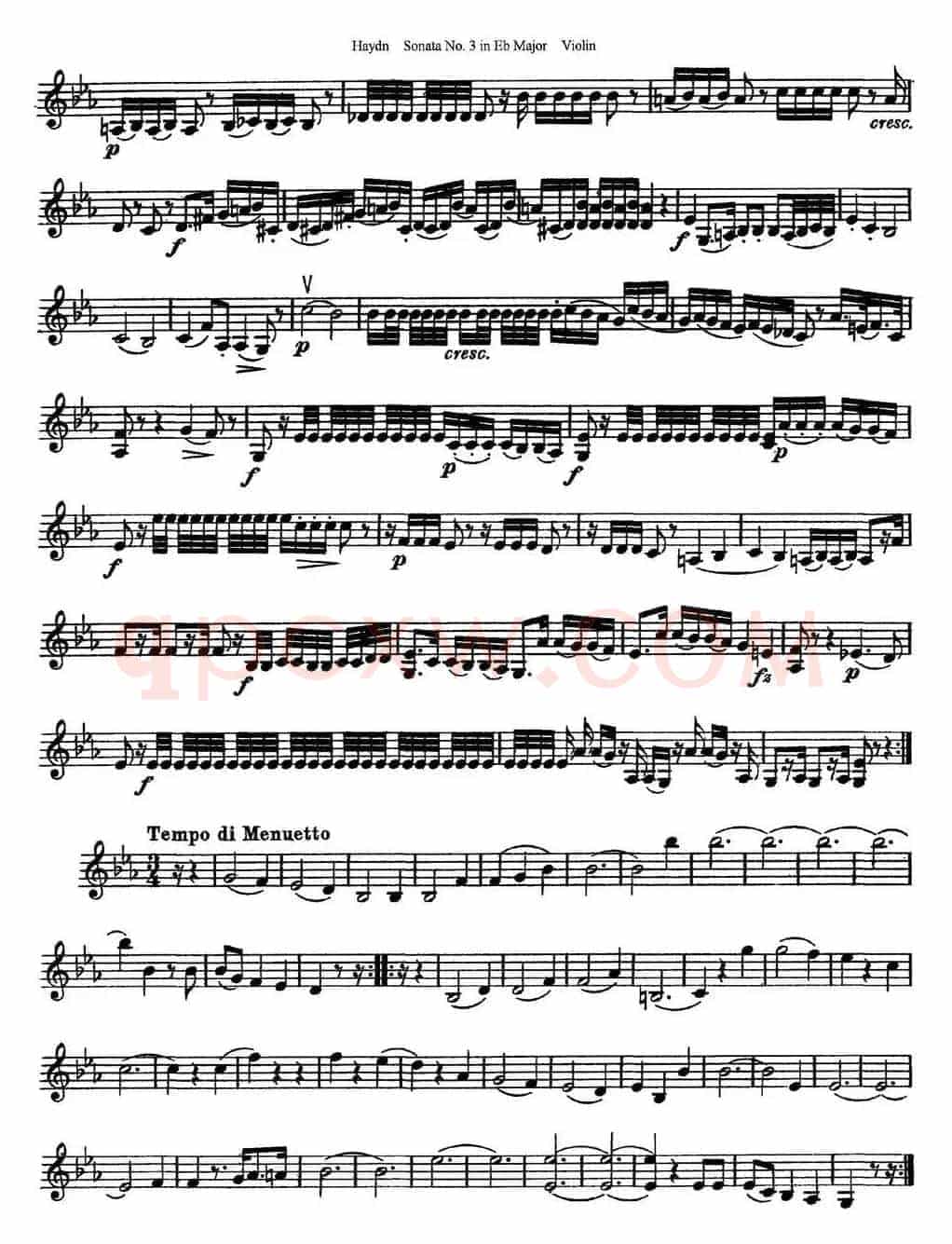 Violin Sonata No.3 in Eb Major