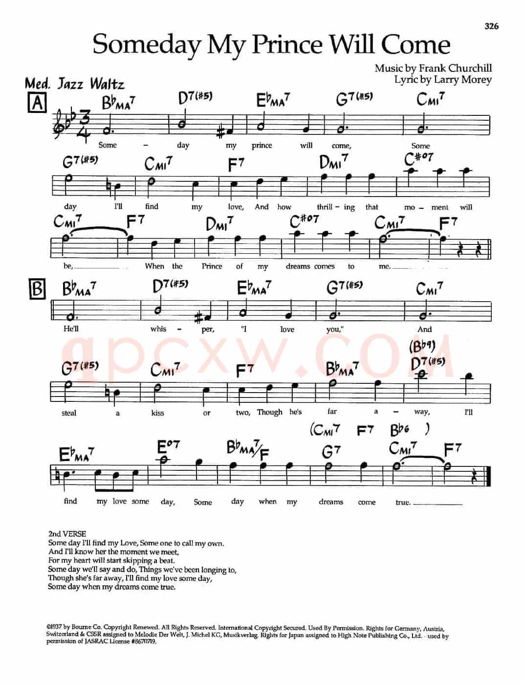 Someday My Prince Mill Come（爵士钢琴曲）