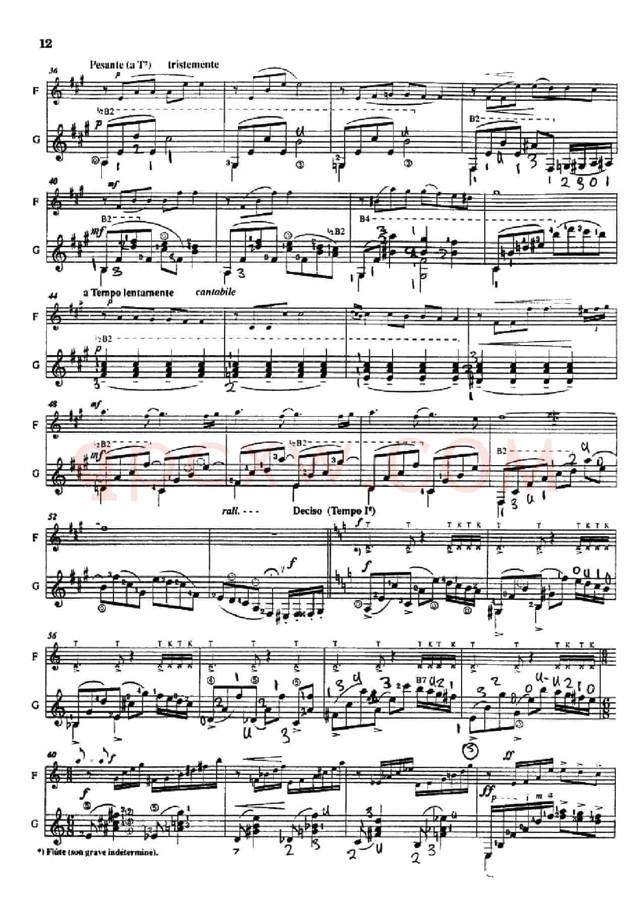 Histoire du Tango：3、Nightclub 1960（长笛+吉他）
