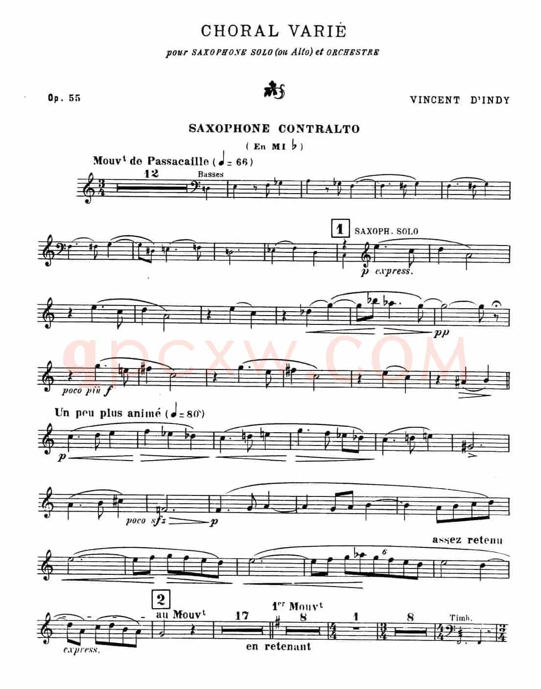 Choral vari Op.55