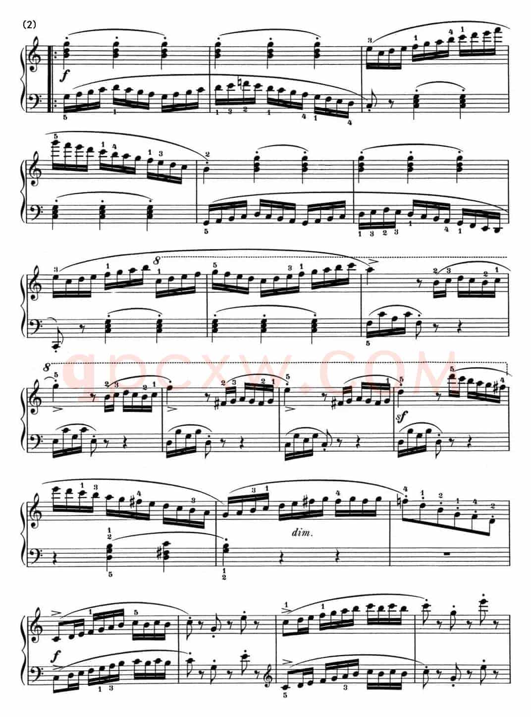 25首车尔尼Op.748练习曲（NO.17）