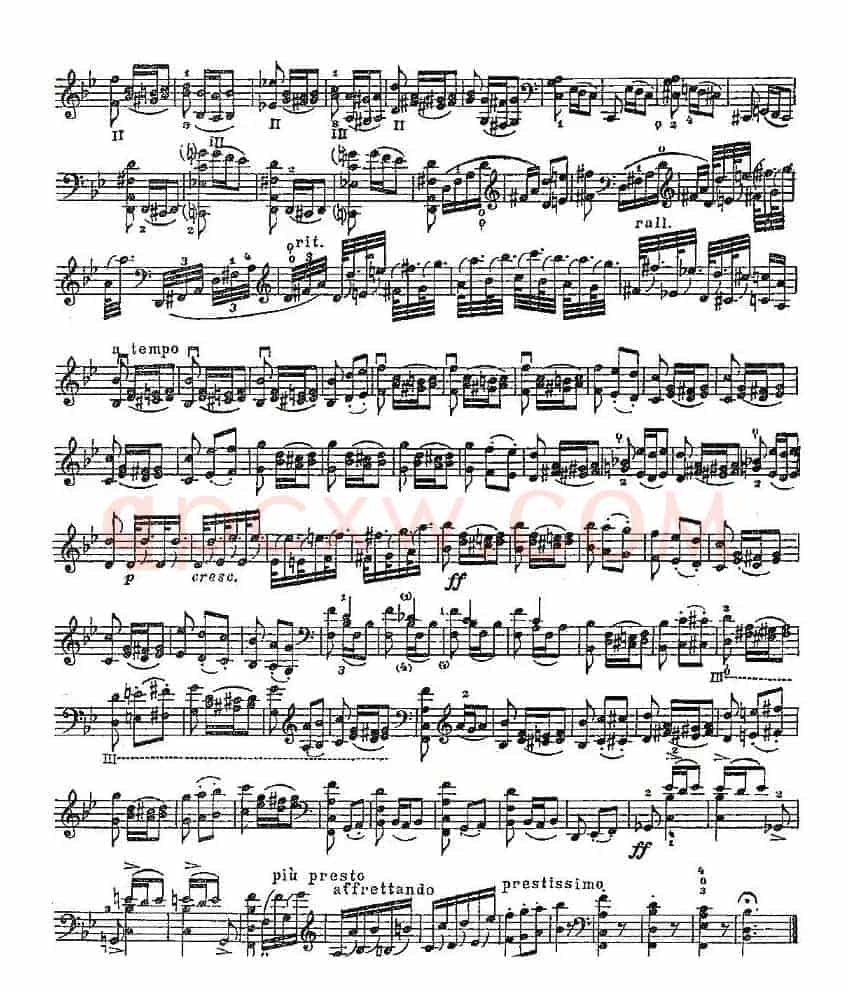 PIATTI 12 Caprices 之3（大提琴）