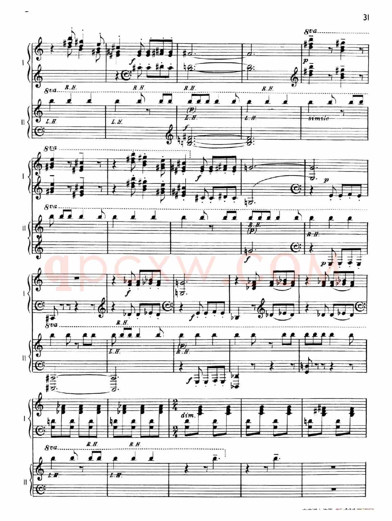 The Planets Op.32(双钢琴)(行星·第三乐章 水星—飞行使者)