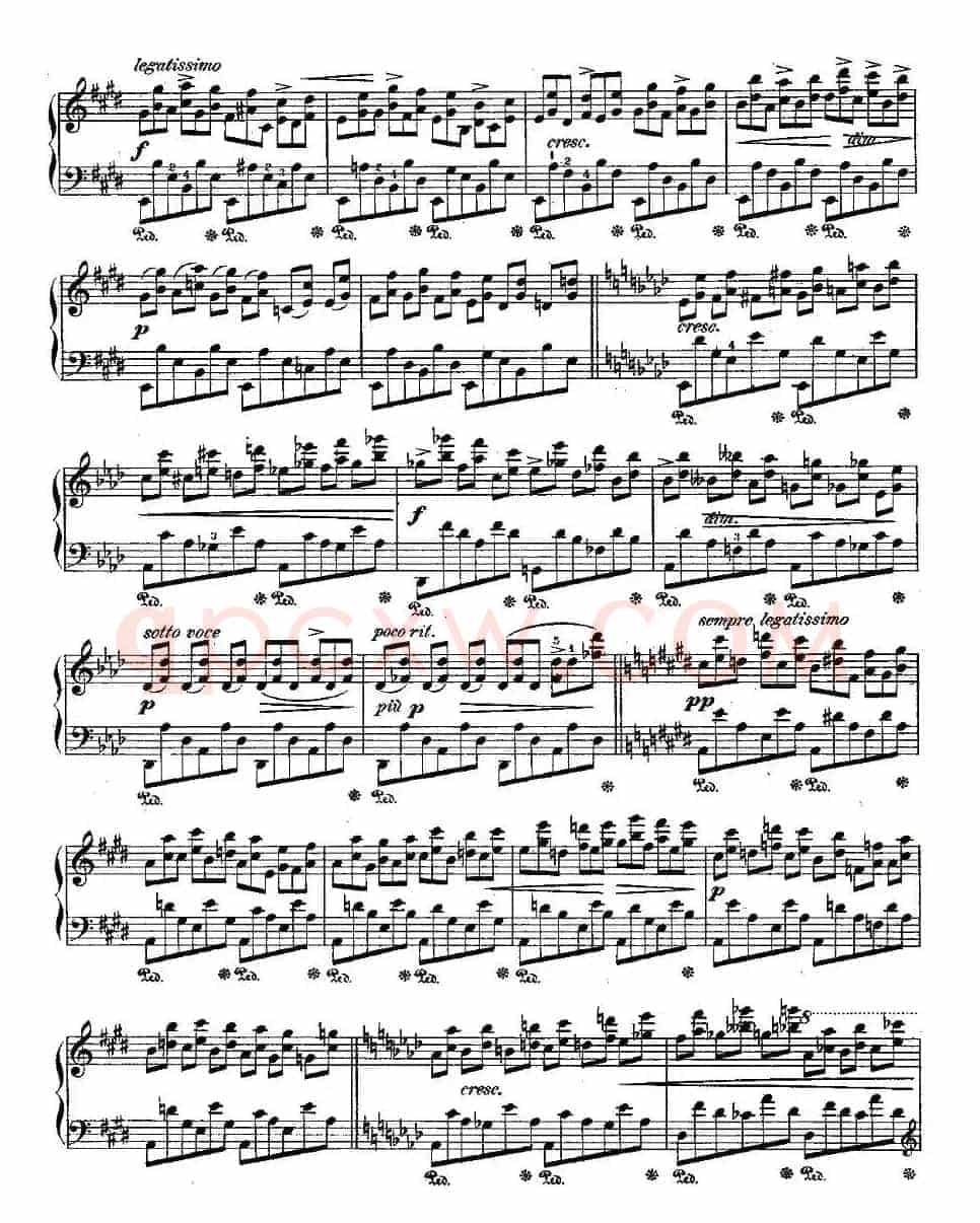 肖邦钢琴练习曲，Op.10之十
