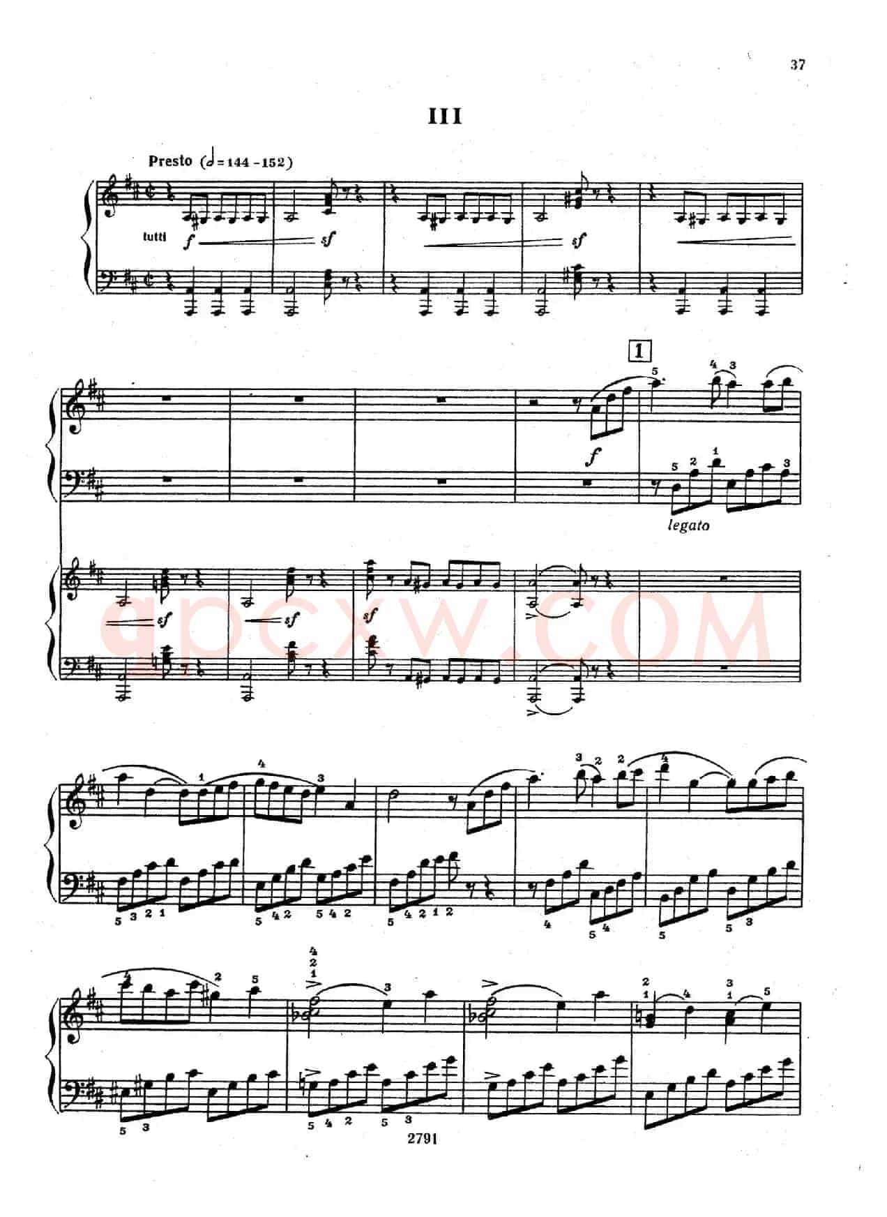 Piano Concerto No.3 in D major, Youth Op.50 - 2 pianos(D大调第三钢琴协奏曲“为青少年而作”Op.50·双钢琴)