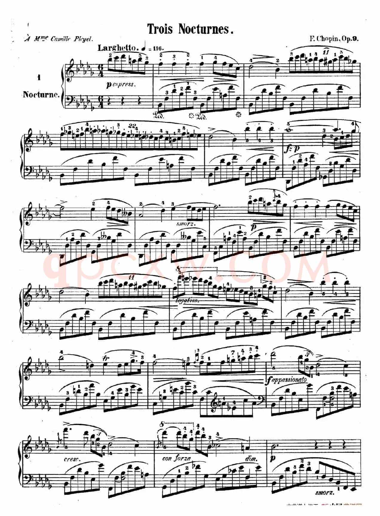 3 Nocturnes Op.9(3首夜曲·1)