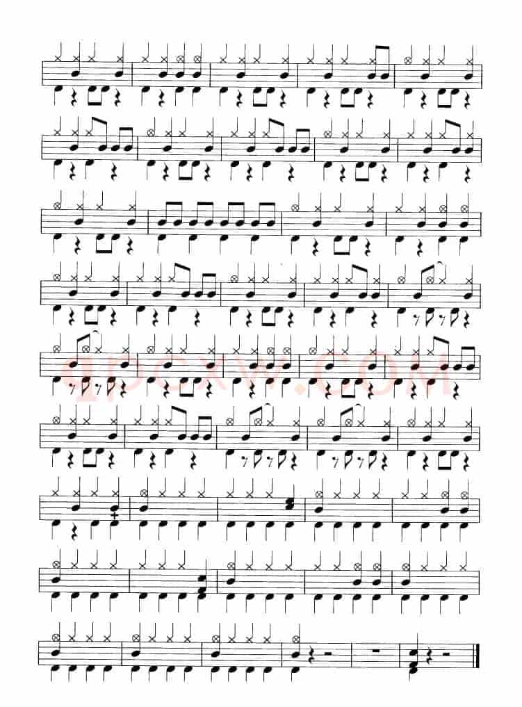 开场曲（鼓谱）