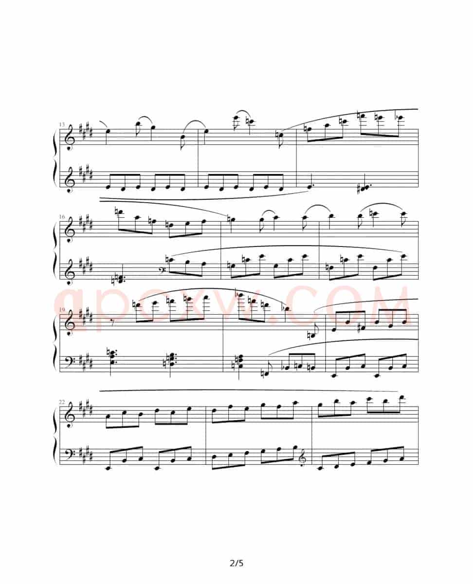 肖斯塔科维奇—前奏曲（9）：E大调