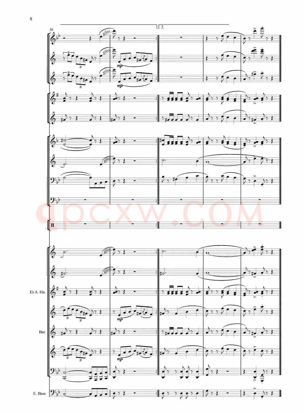 Черные глаза （探戈舞曲）（合奏、俄罗斯原版谱）