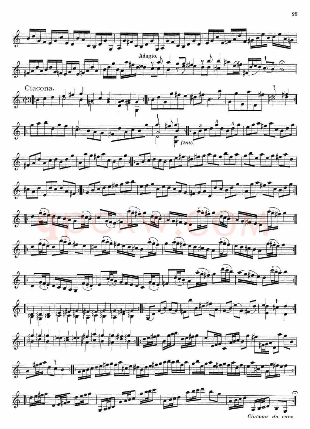 Biber Violin Sonata VII