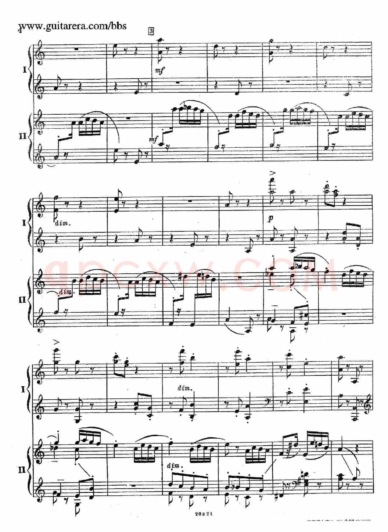 Rhapsody On A Theme Of Paganini Op.43(帕格尼尼主题狂想曲·双钢琴)(P1——20)
