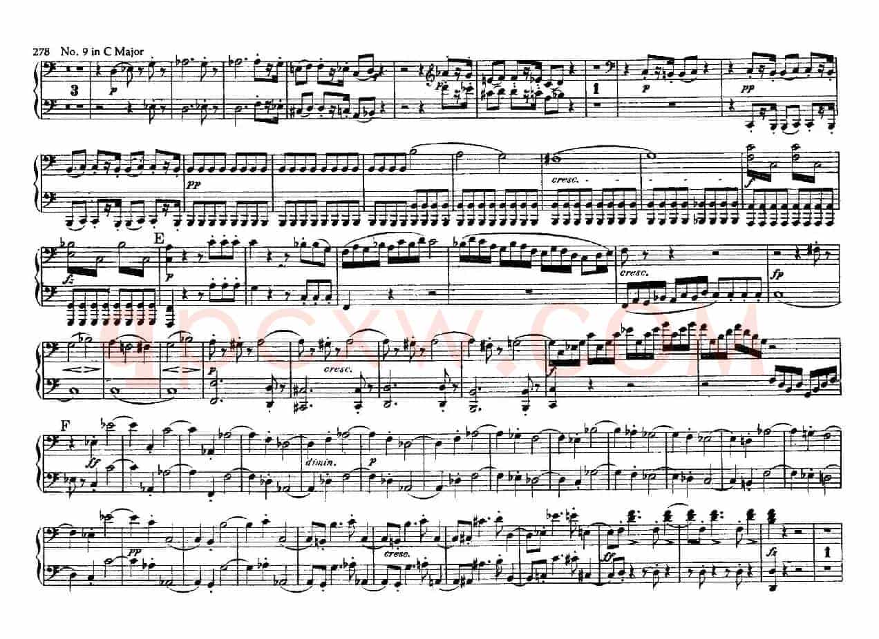 String Quartet No.9 in C Major Op.59-3 - 4 Hands(C大调第九弦乐四重奏·四手联弹)