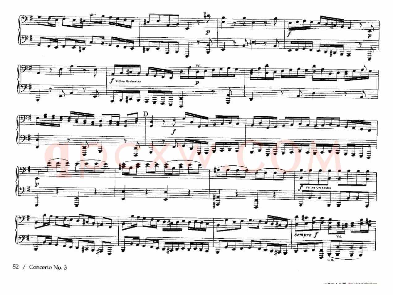 Brandenburg Concerto No.3 in G Major BWV.1048（G大调第三勃兰登堡协奏曲·四手联弹版）