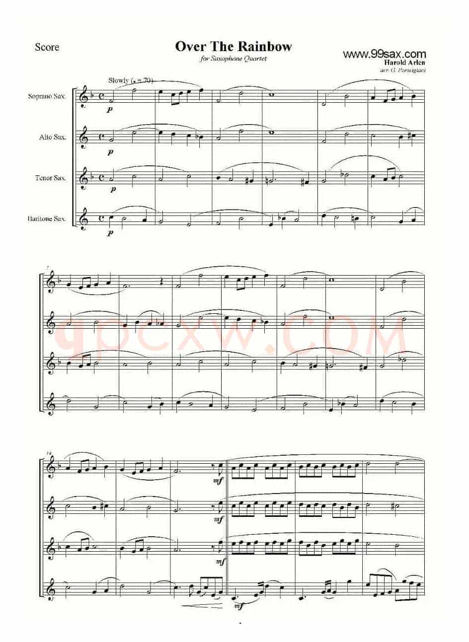 Over The Rainbow（四重奏）