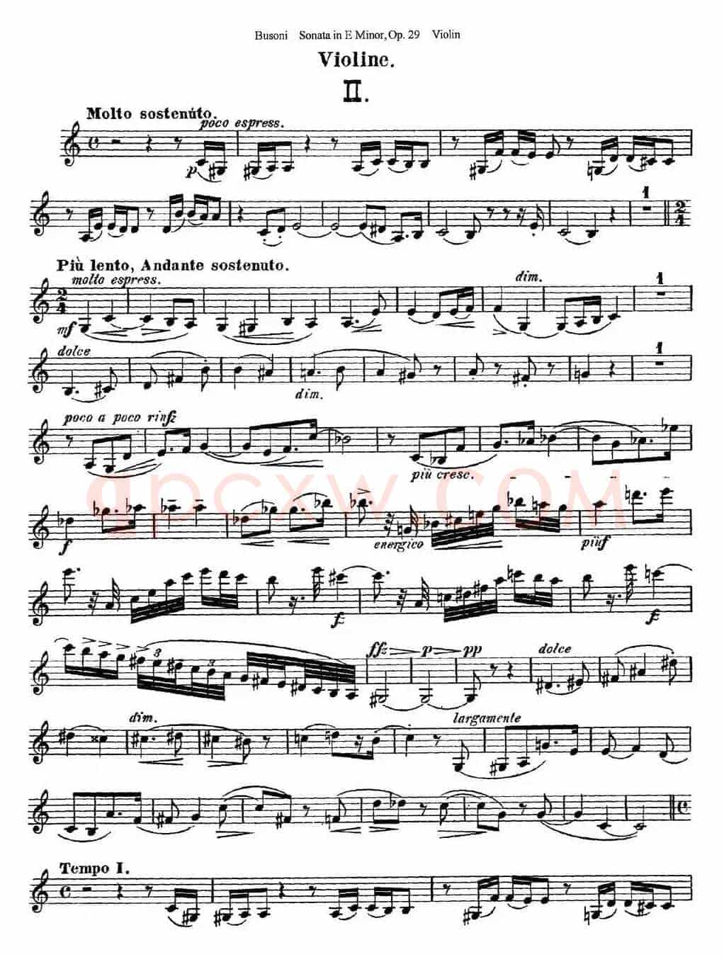 Violin Sonata No.1 in E Minor Op.29