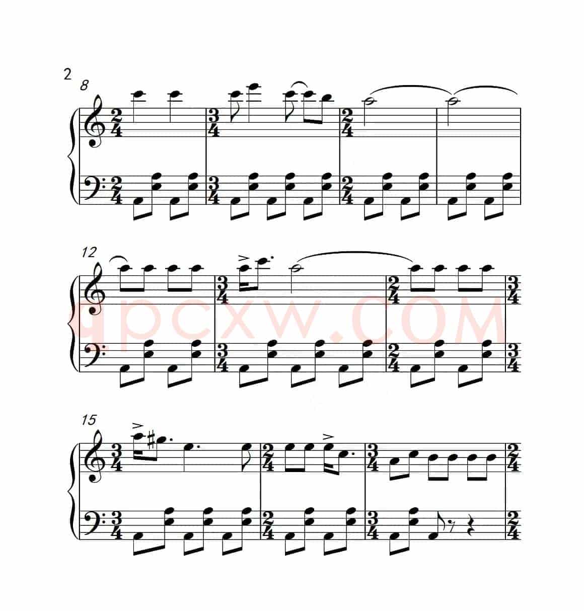 第二级 阿凡提的小毛驴（中国音乐学院钢琴考级作品1~6级）