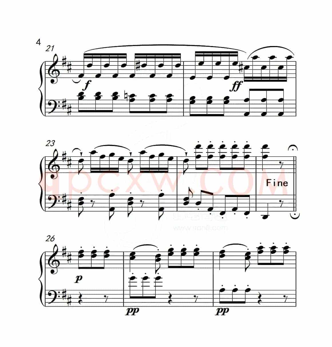 第五级B组 回旋曲（中国音乐学院钢琴考级作品1~6级）
