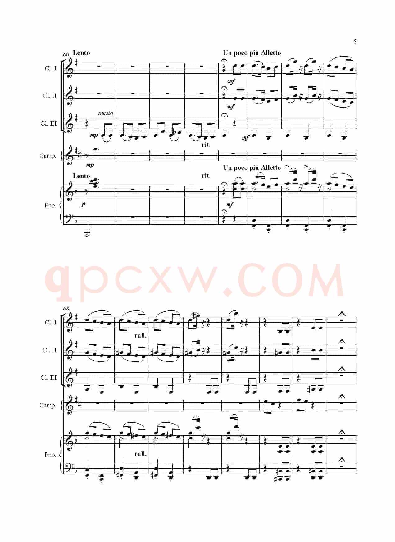 Rondo Caprichoso（单簧管三重奏）