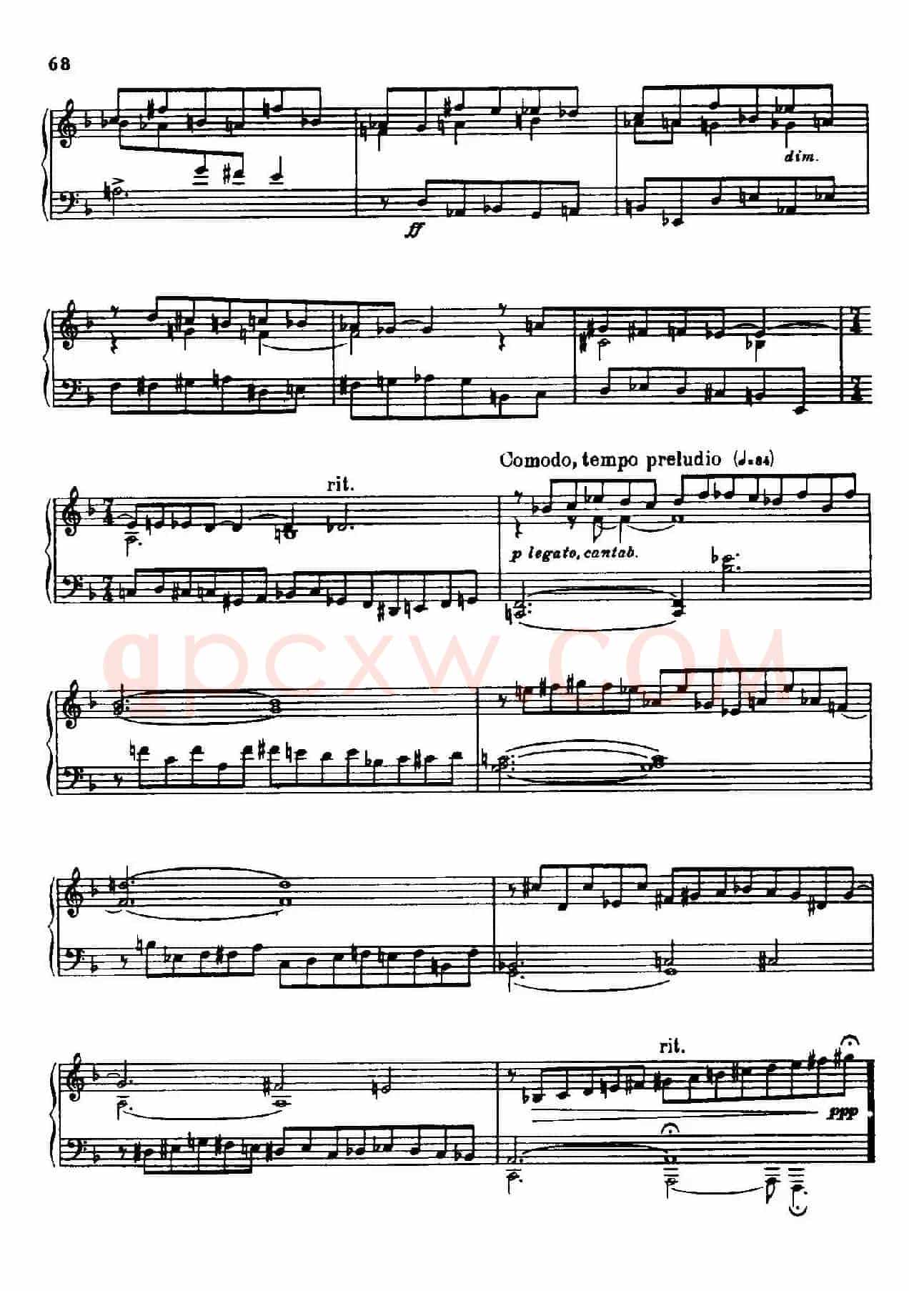 24 Preludes and Fugues Part.2 Op.45（24首前奏曲与赋格·第二部分·23）