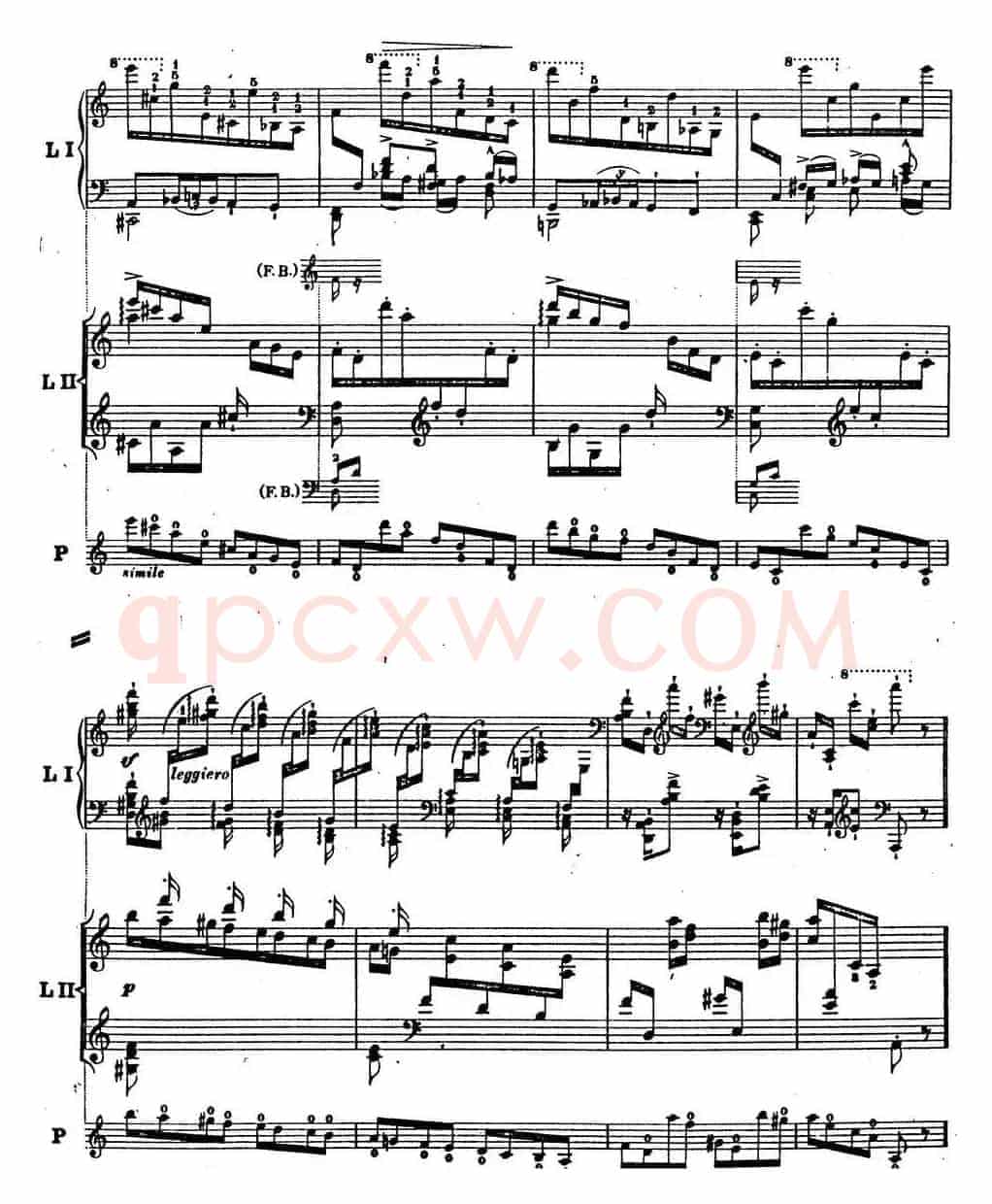 6首帕格尼尼大练习曲(Thema mit Variationen Etude Nr.6)