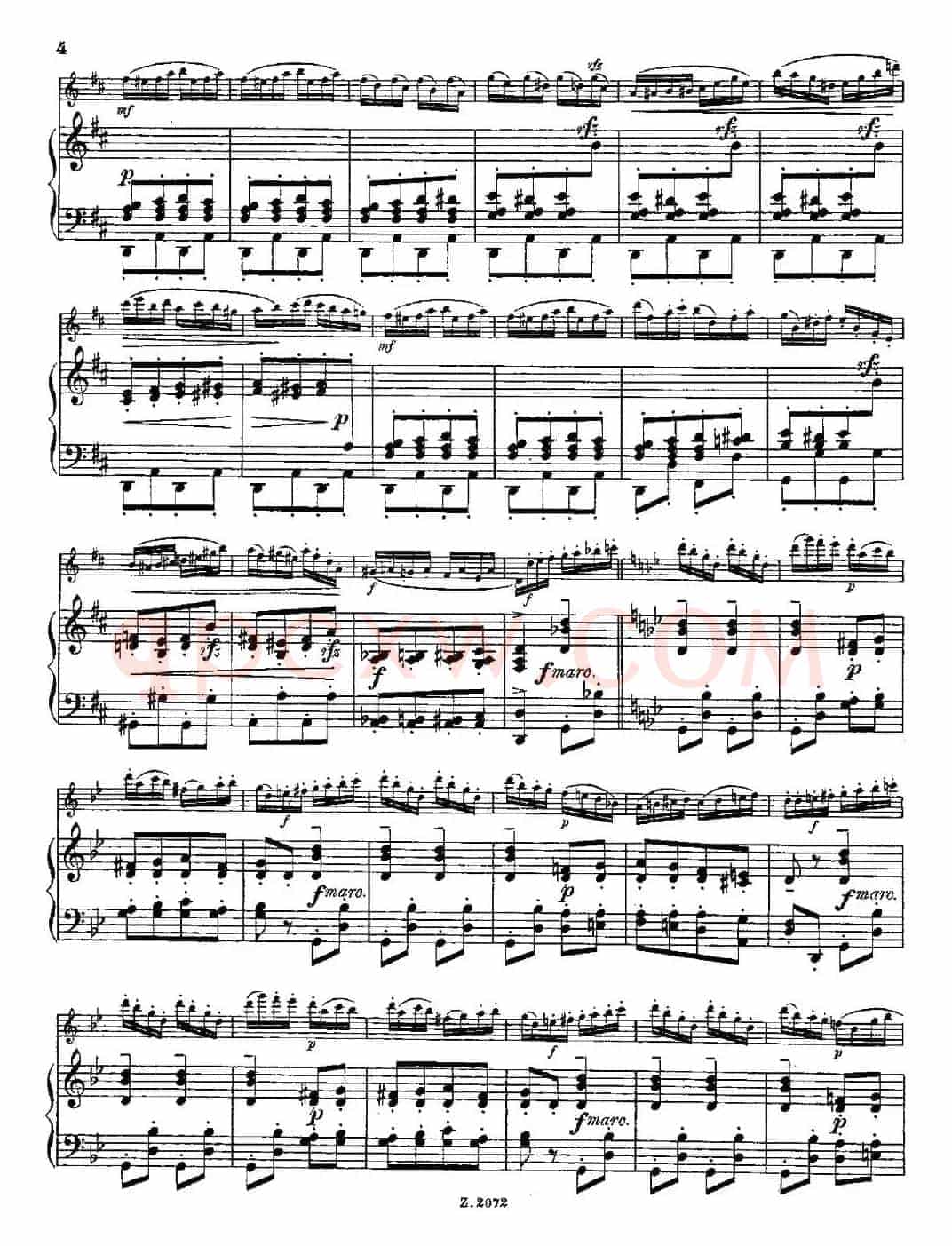 Die Mühle（Op.55 No.4）（长笛+钢琴伴奏）