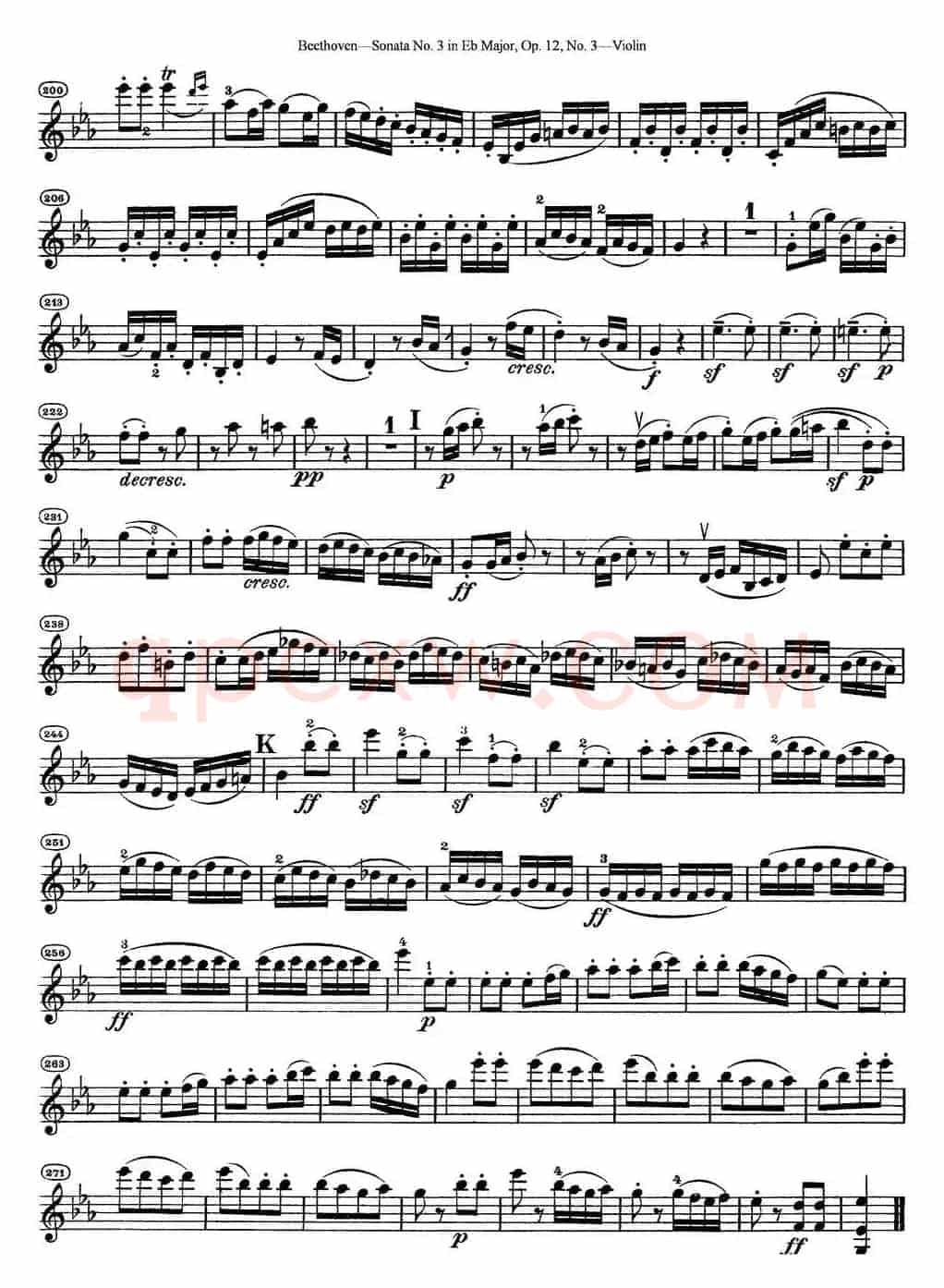 Violin Sonata No.3 in Eb Major Op.12 No.3