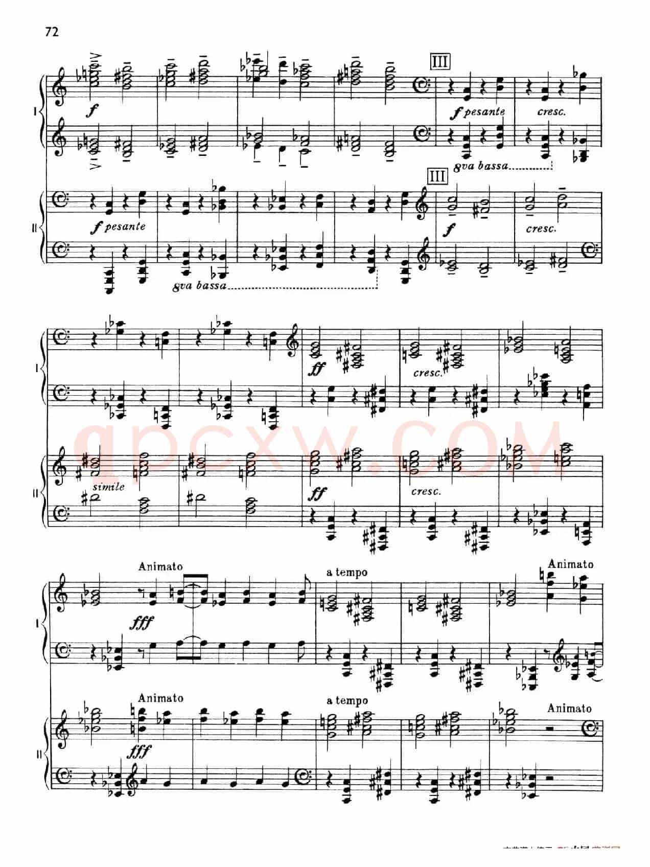 The Planets Op.32(双钢琴)(行星·第五乐章 土星—老年使者)