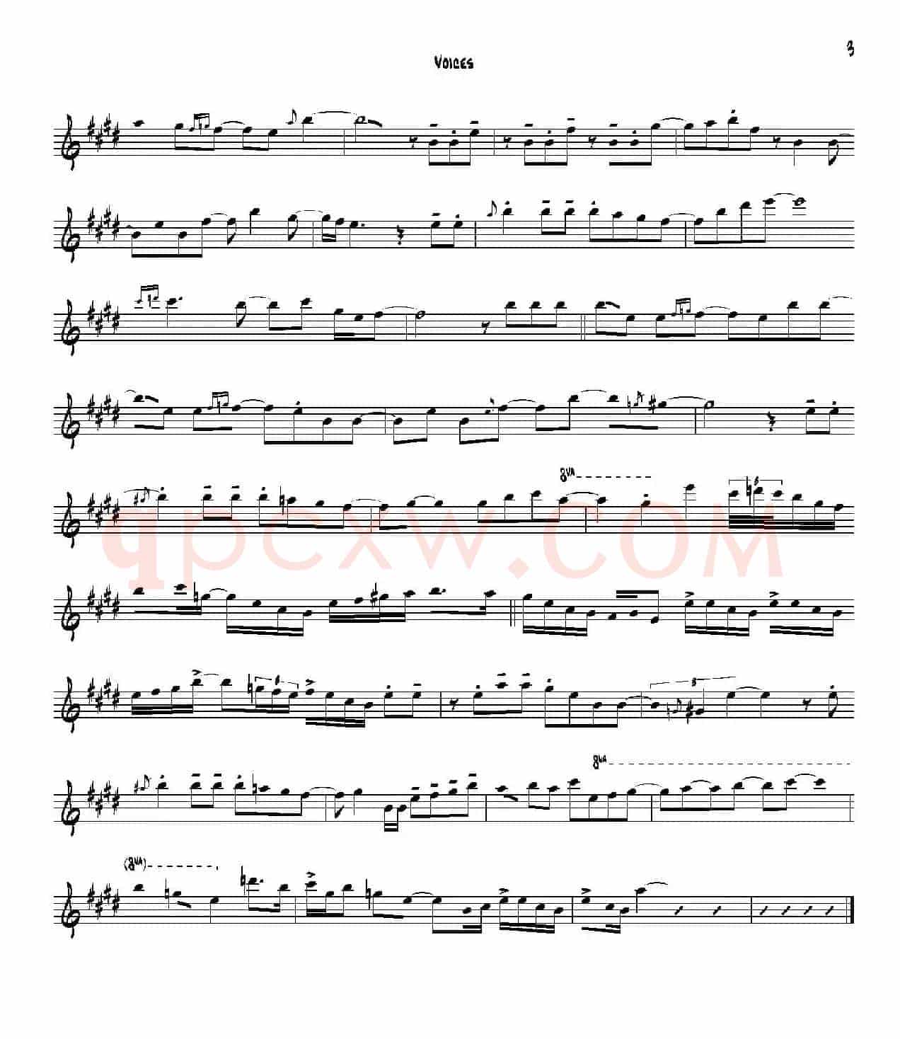 Voices（中音萨克斯）