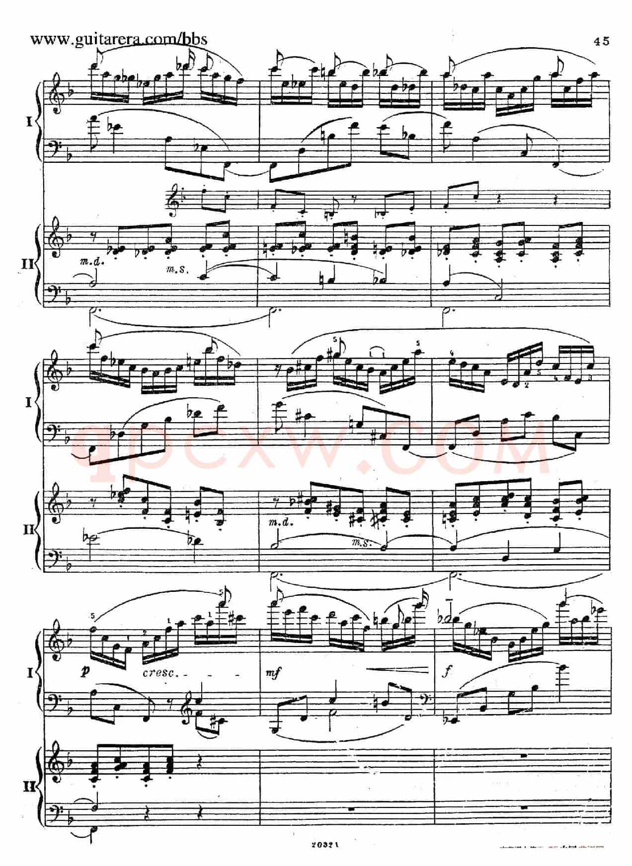 Rhapsody On A Theme Of Paganini Op.43(帕格尼尼主题狂想曲·双钢琴)(P41——60)