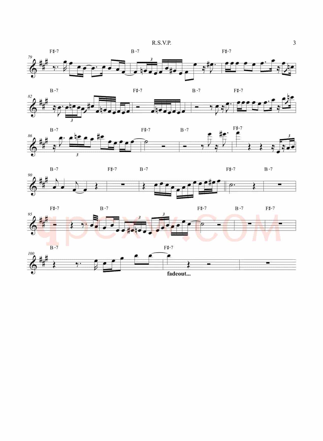 R.S.V.P（Trumpet Bb）