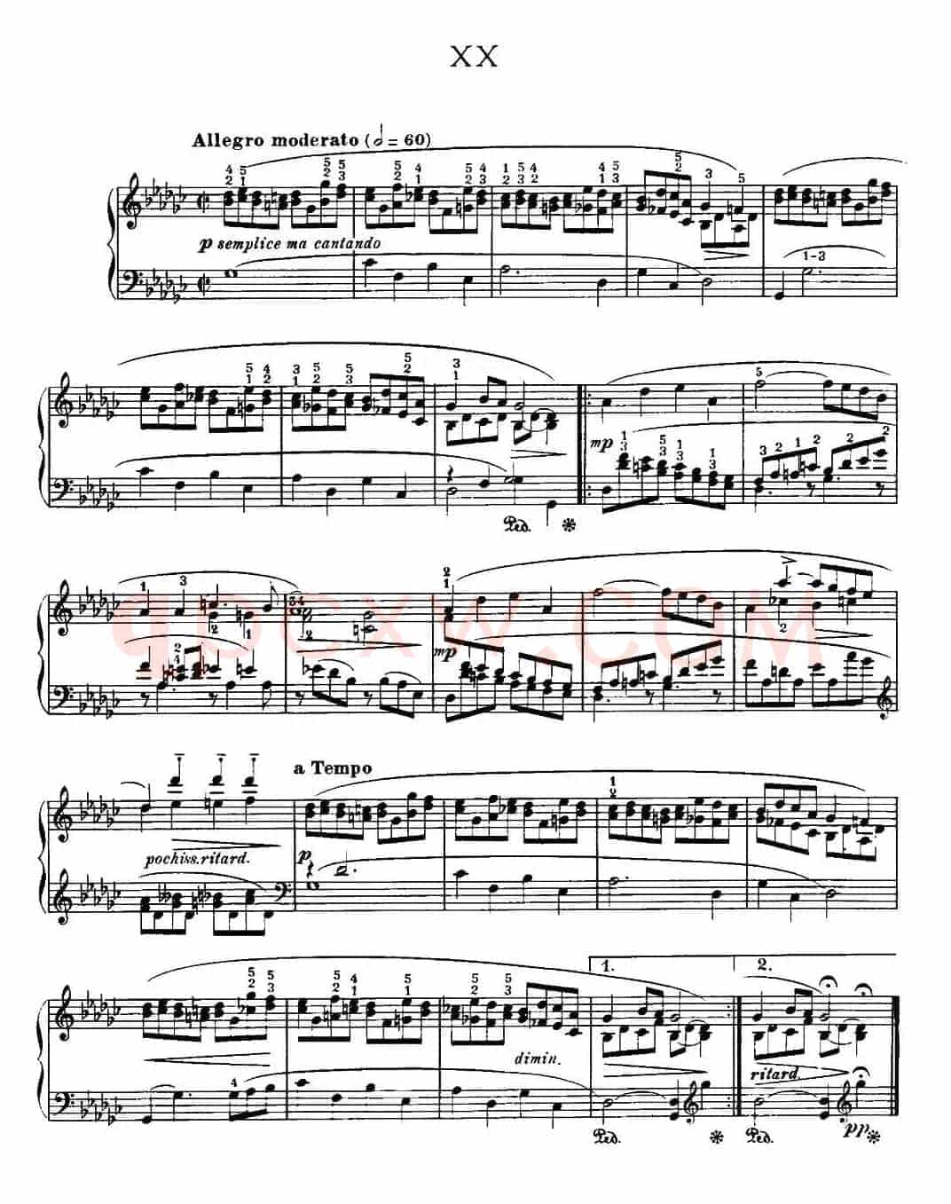 20 Petites Etudes, Op.91(20首小型练习曲)(20)