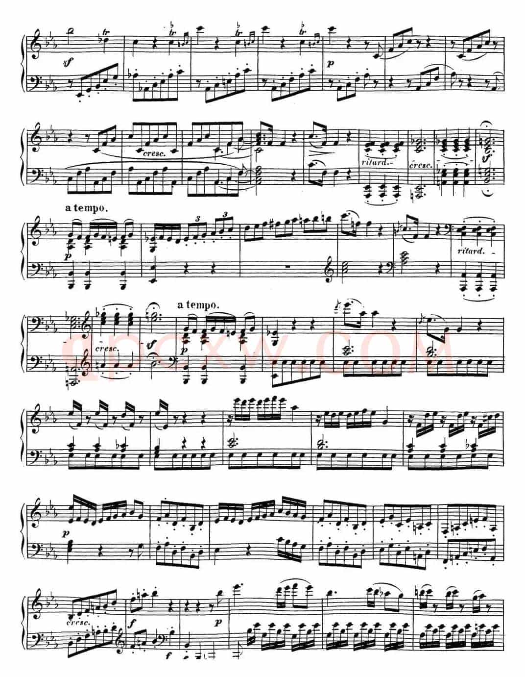 贝多芬钢琴奏鸣曲18 狩猎 降E大调 Op.31 No.3 E-flat major