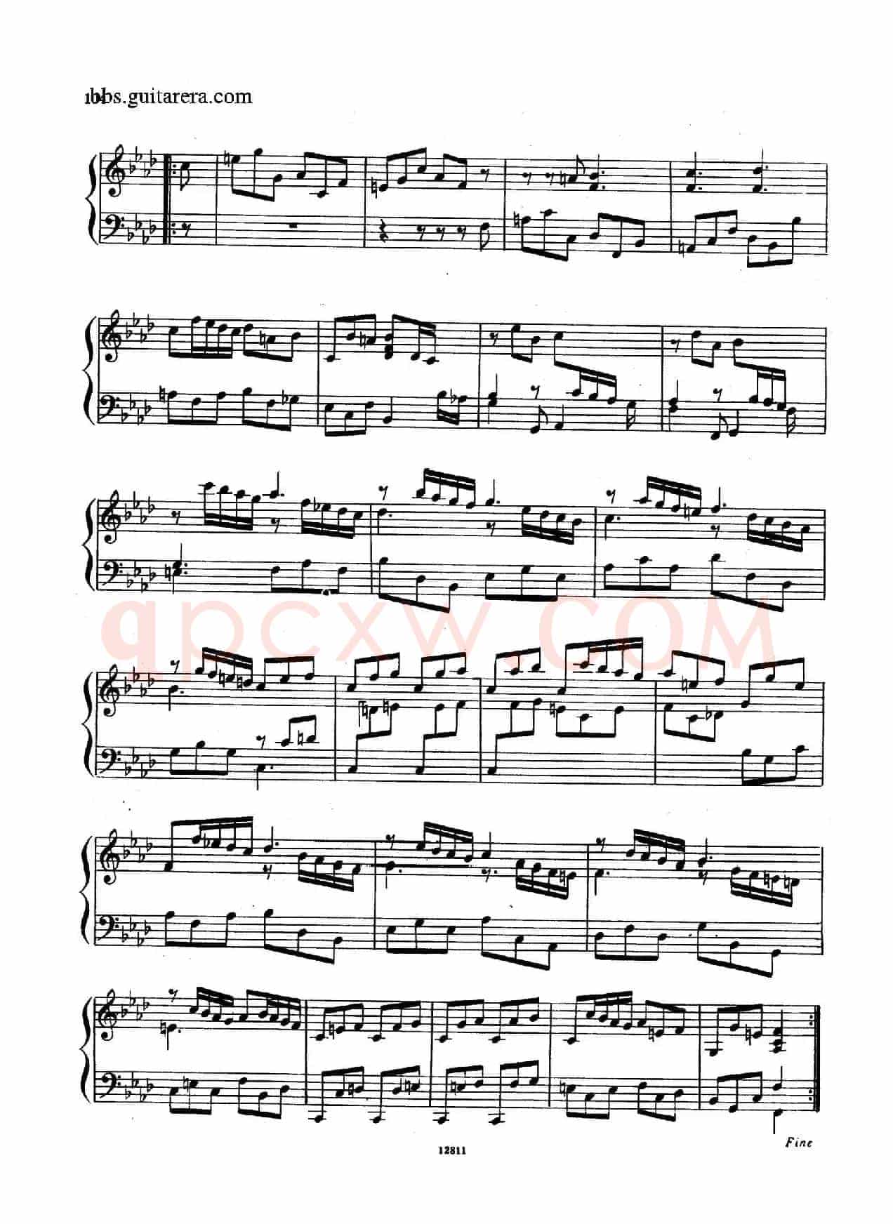 Suite No.8 in f Minor HWV 433(f小调第八组曲)