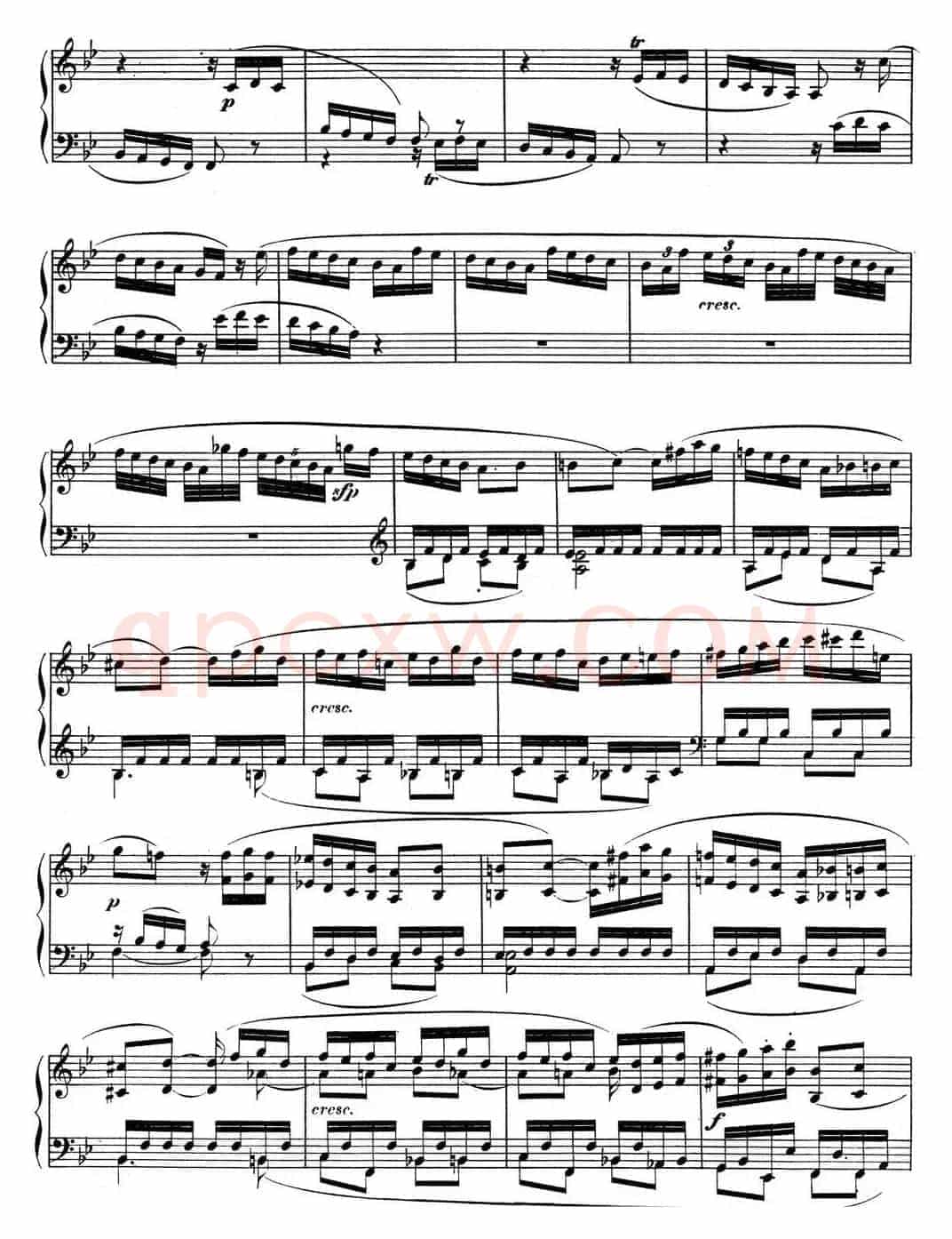 贝多芬钢琴奏鸣曲11 降B大调 Op.22 B-flat major