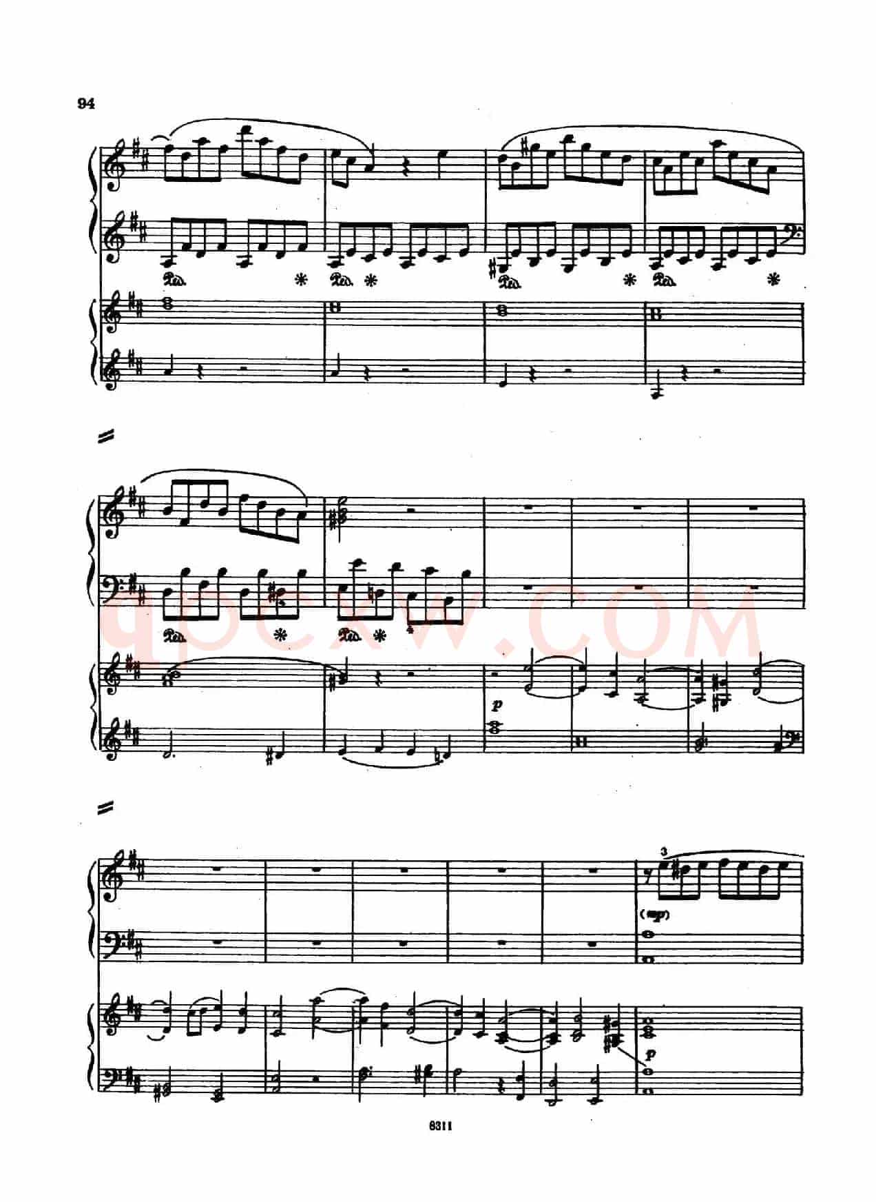 Concerto no 5 K 175 - 2 Piano(Ⅲ)