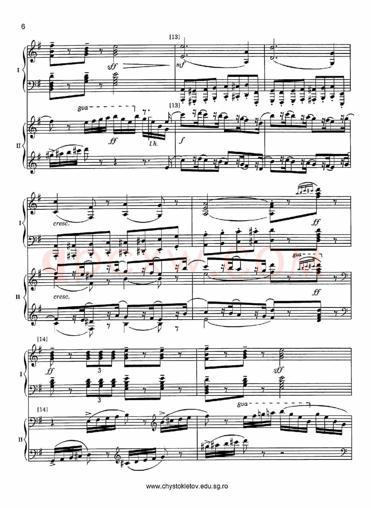 Nutcracker Op.71 芭蕾舞剧《胡桃夹子》（改编双钢琴版·第二部分）
