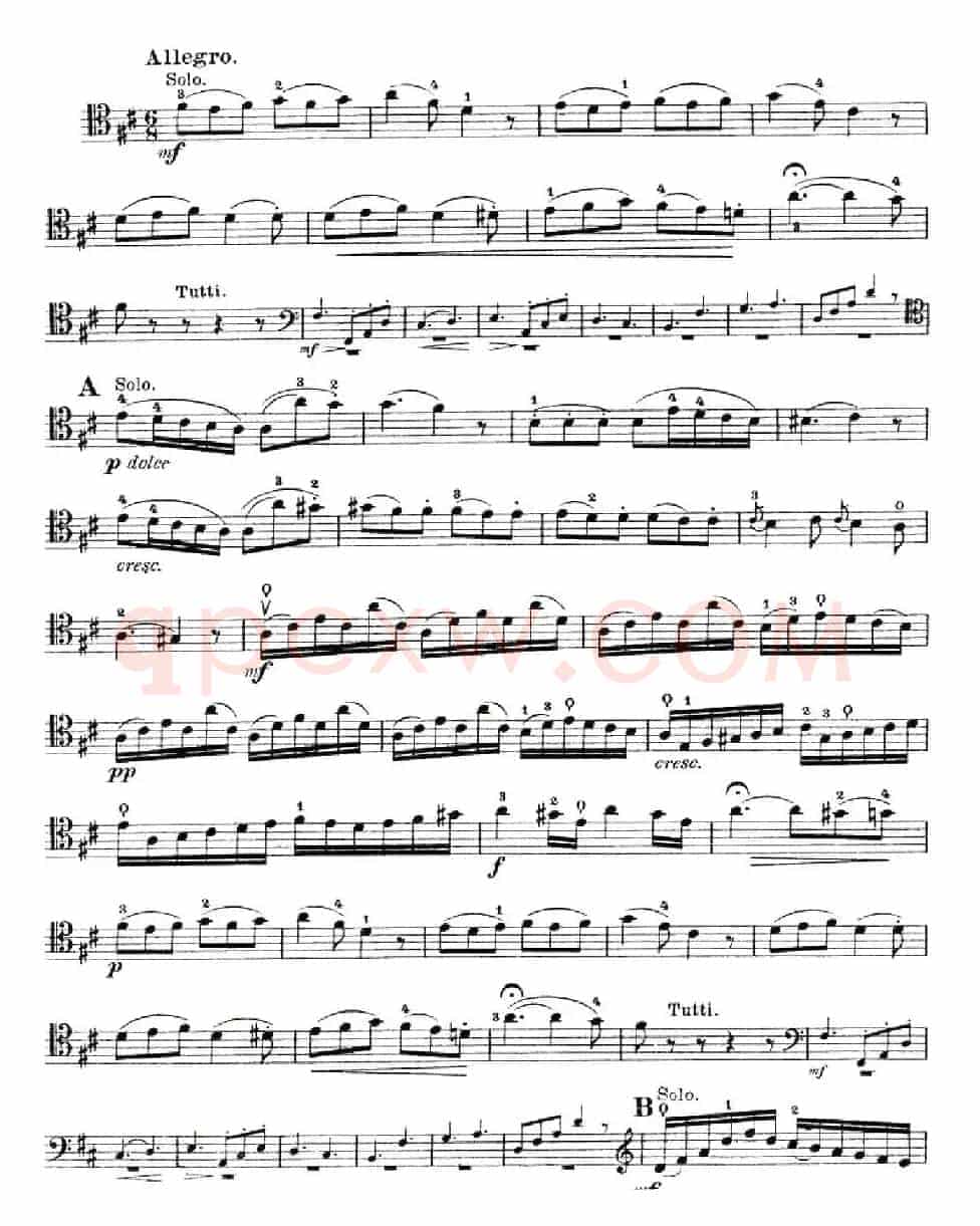 J. Haydn Concerto in D Major（海顿D大调大提琴协奏曲 [大提琴谱]）
