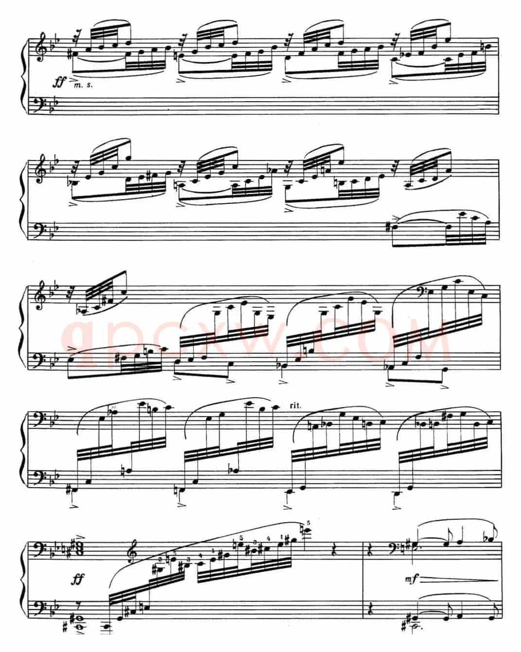 拉赫玛尼诺夫 音画练习曲7或8 Etudes tableaux Op.33 No.7