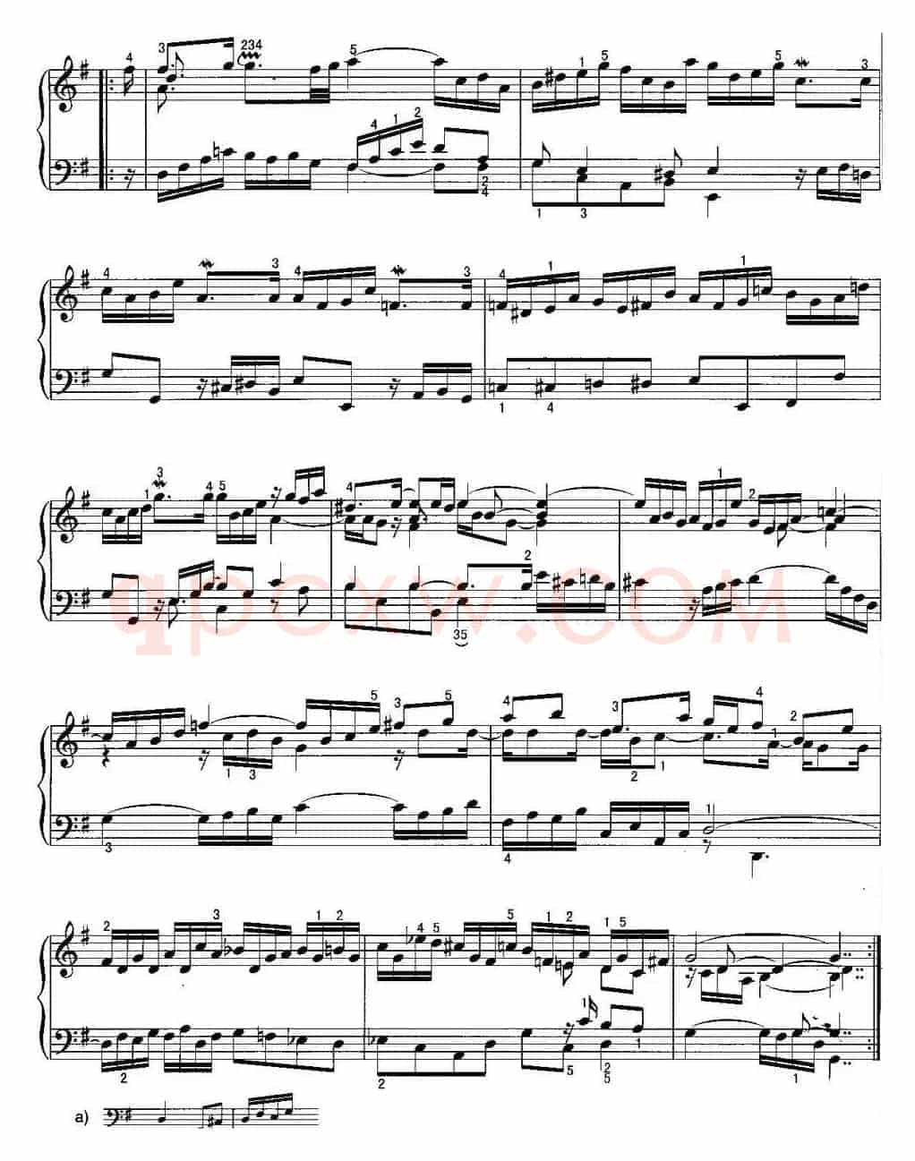 不可不弹的世界钢琴名曲：阿列曼德舞曲