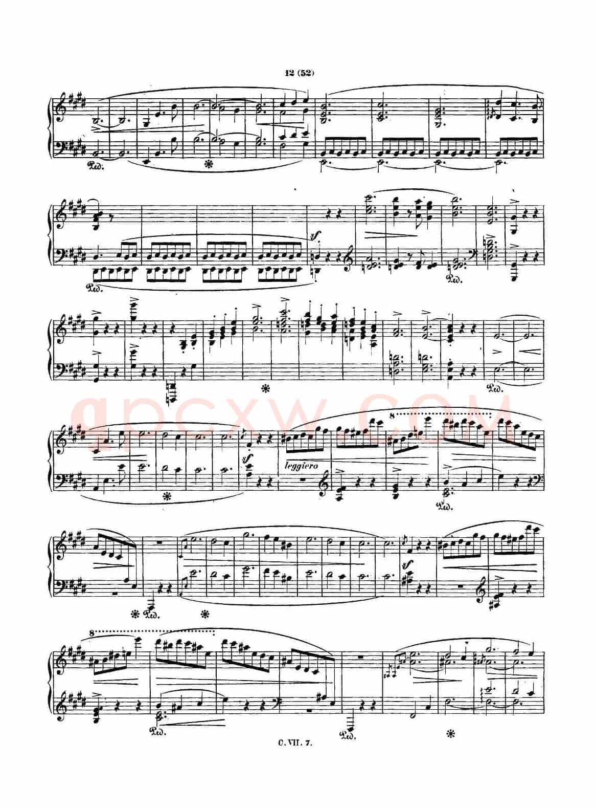 肖邦 钢琴谐谑曲 Chopin Scherzo(No.4 E大调,Op.54)