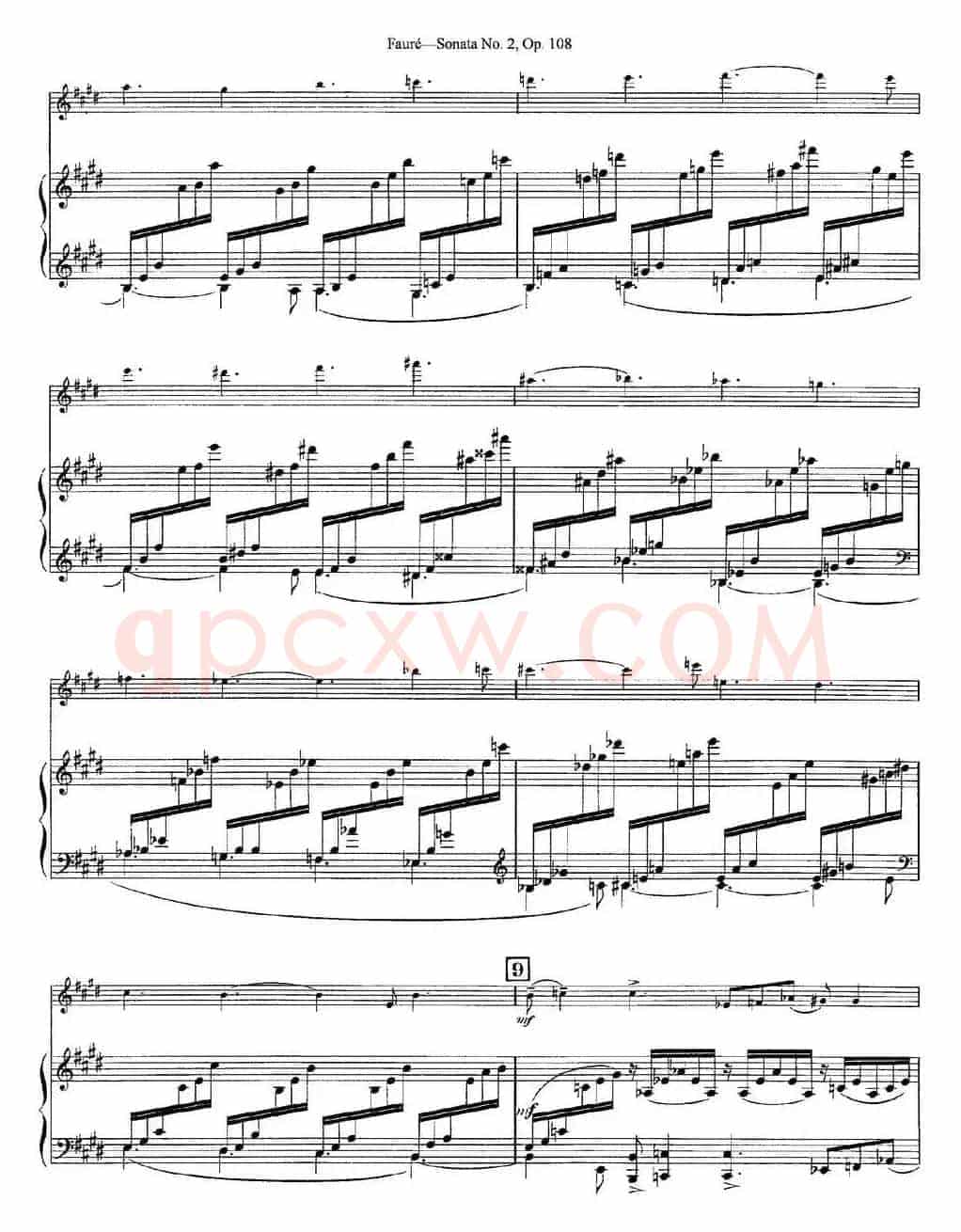 Violin Sonata No.2 Op.108（小提琴+钢琴伴奏）