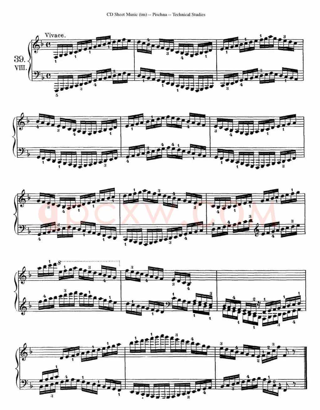 Technical Studies 60 Progressive Exercises （60首钢琴循序渐进练习曲 P61——70）