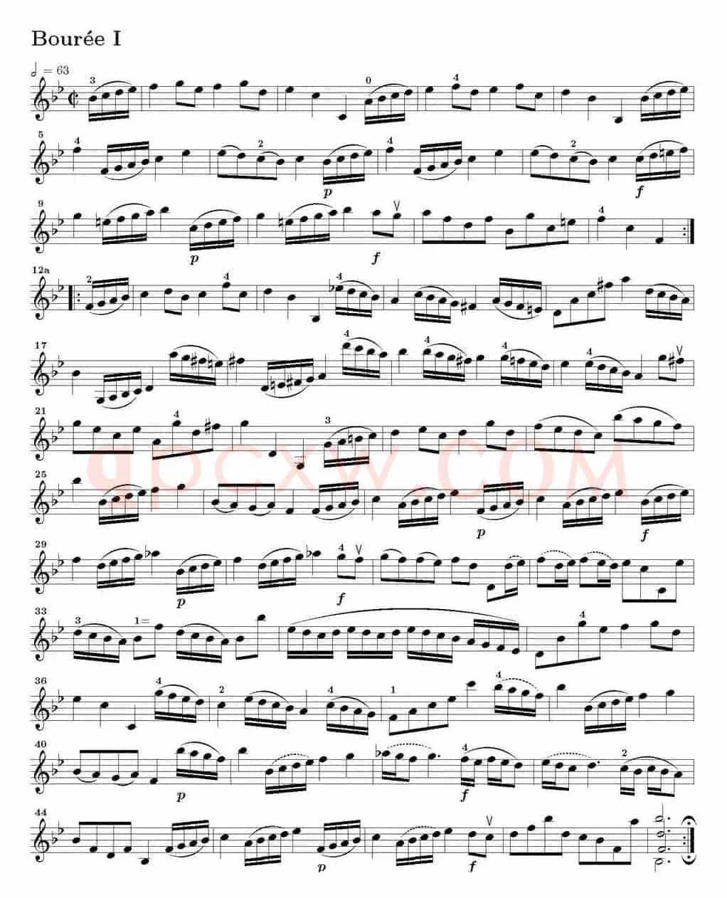 Six Suite Violincello Solo senza Basso（Suite IV）（6首无伴奏大提琴组曲·Ⅳ）