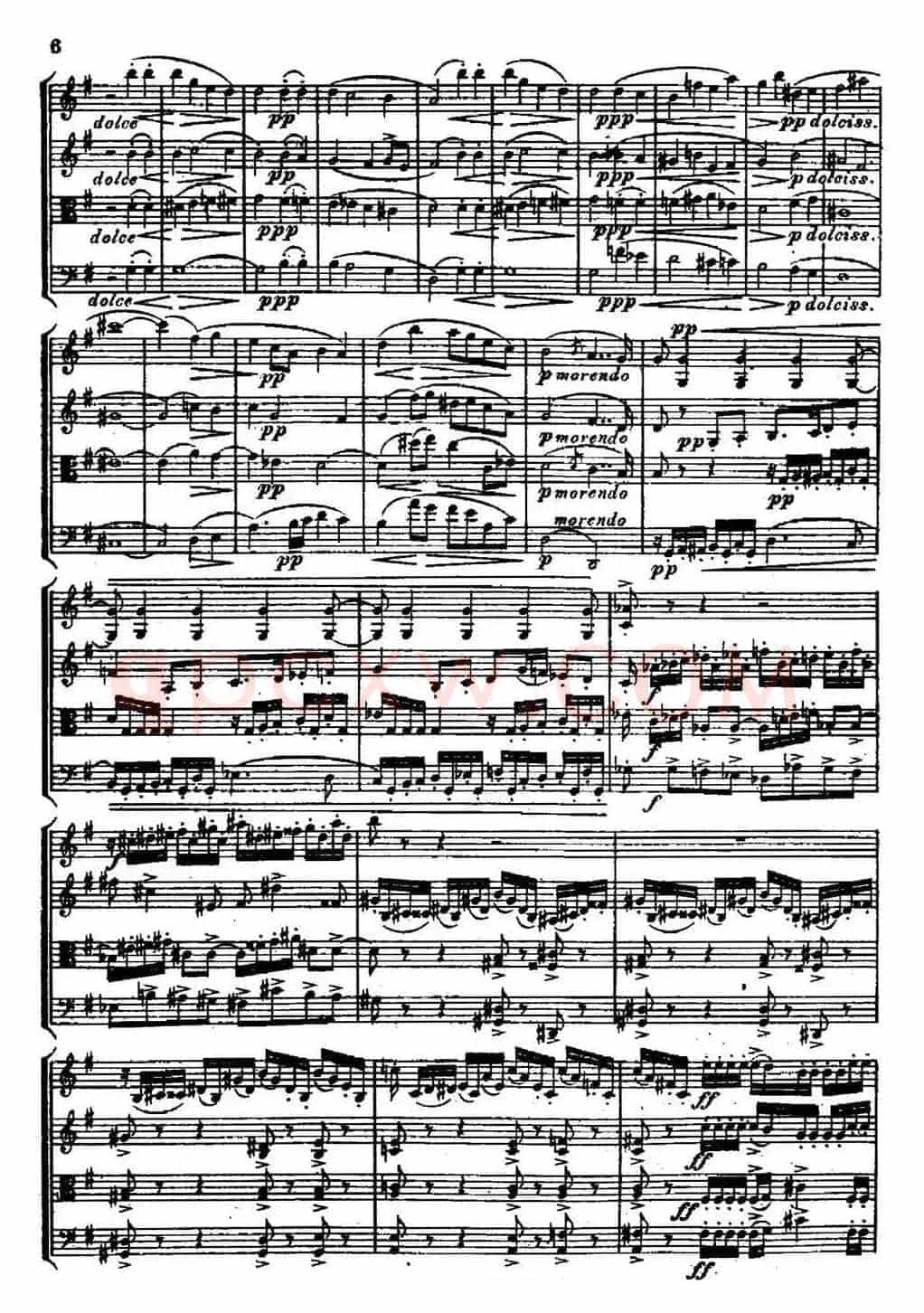 STREICHQUARTETT（E小调弦乐四重奏、I）