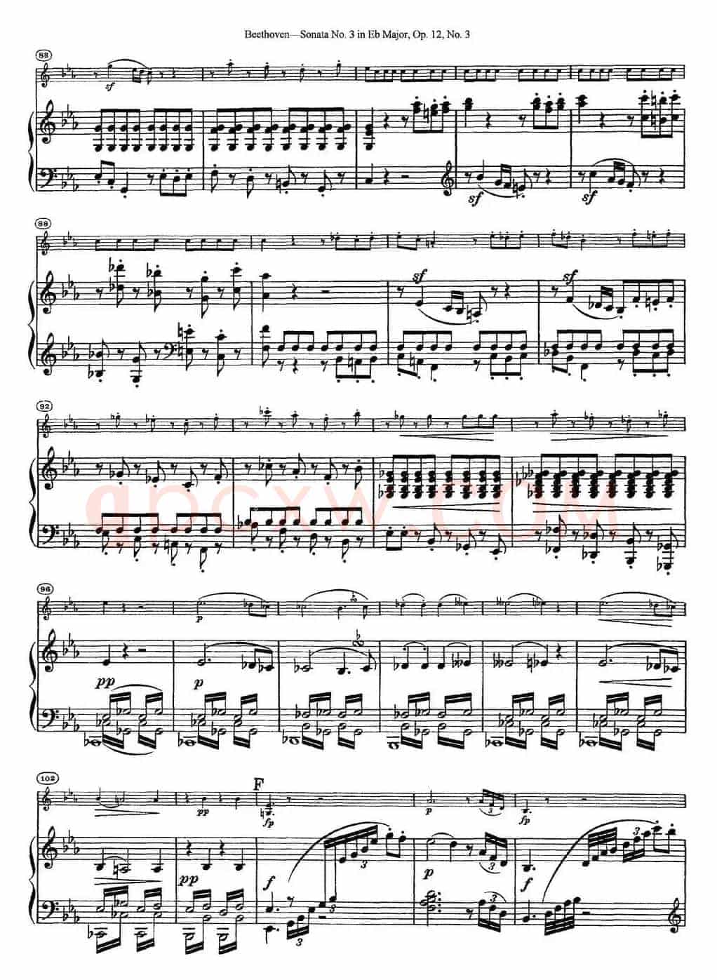 Violin Sonata No.3 in Eb Major Op.12 No.3（小提琴+钢琴伴奏）