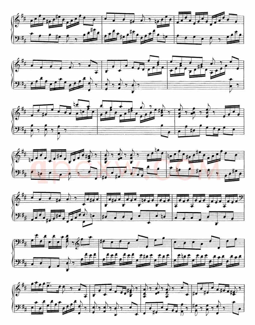 Toccata BWV 912(7首托卡塔·No.3 D大调)