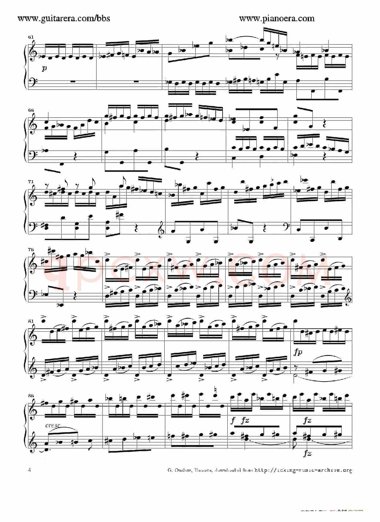 Toccata in C Major Op.6（C大调托卡塔）