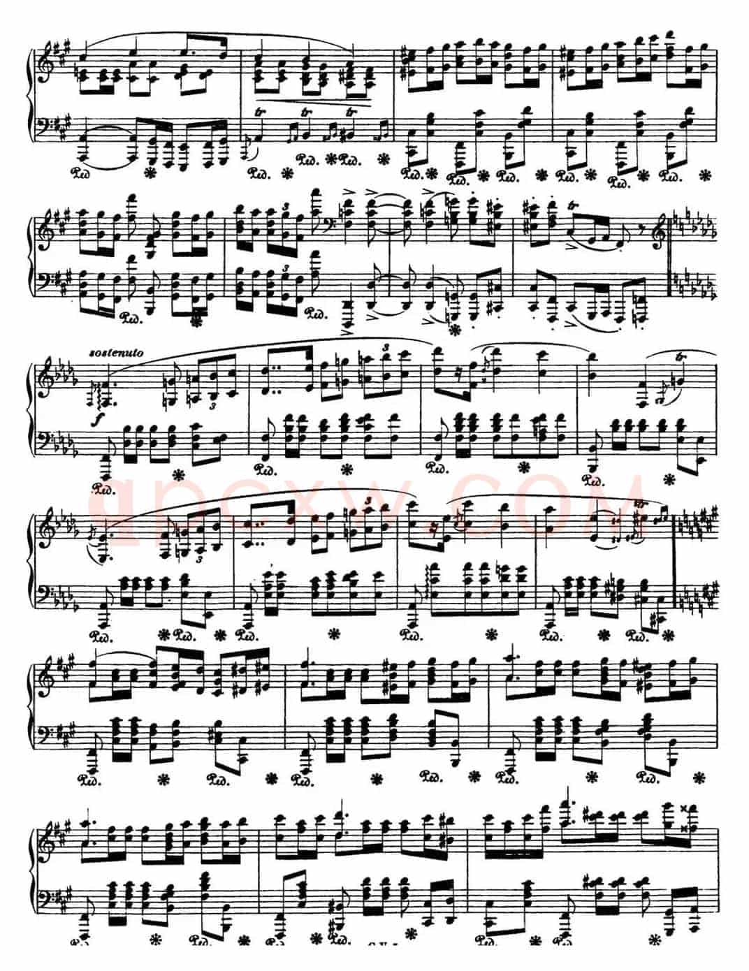 肖邦 波兰舞曲 Op.44 升f小调 Polonaise