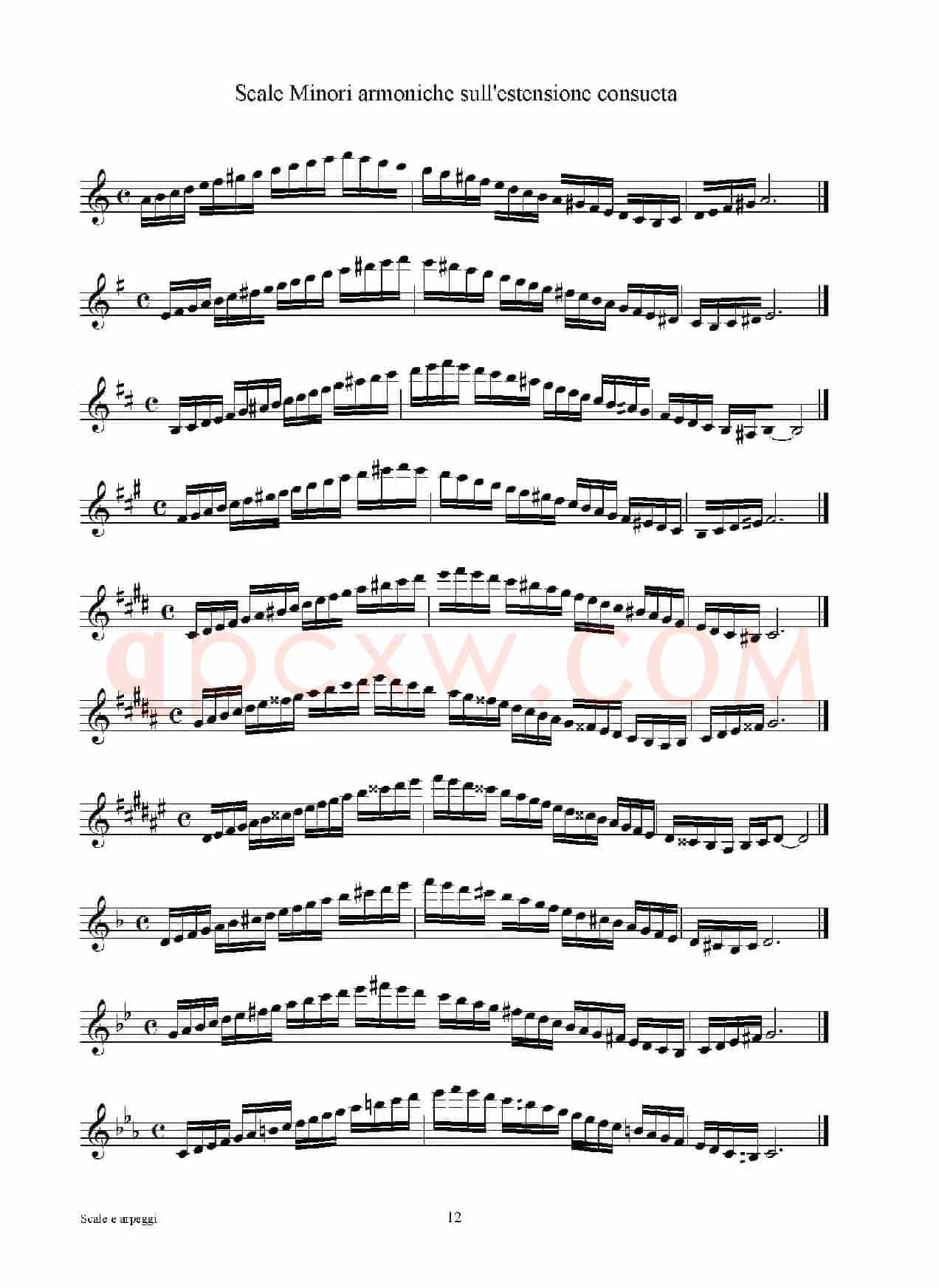 实用的萨克斯音阶练习曲集（P1——15）